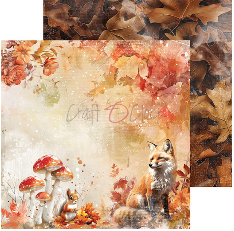 12x12 - Autumnaria - Double Sided Paper - Craft O Clock