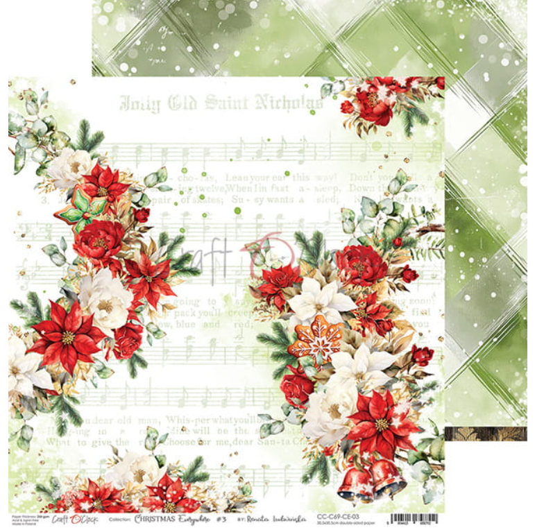 12x12 - Christmas Everywhere - Double Sided Paper - Craft O Clock