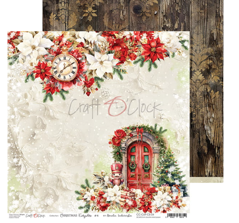 12x12 - Christmas Everywhere - Double Sided Paper - Craft O Clock