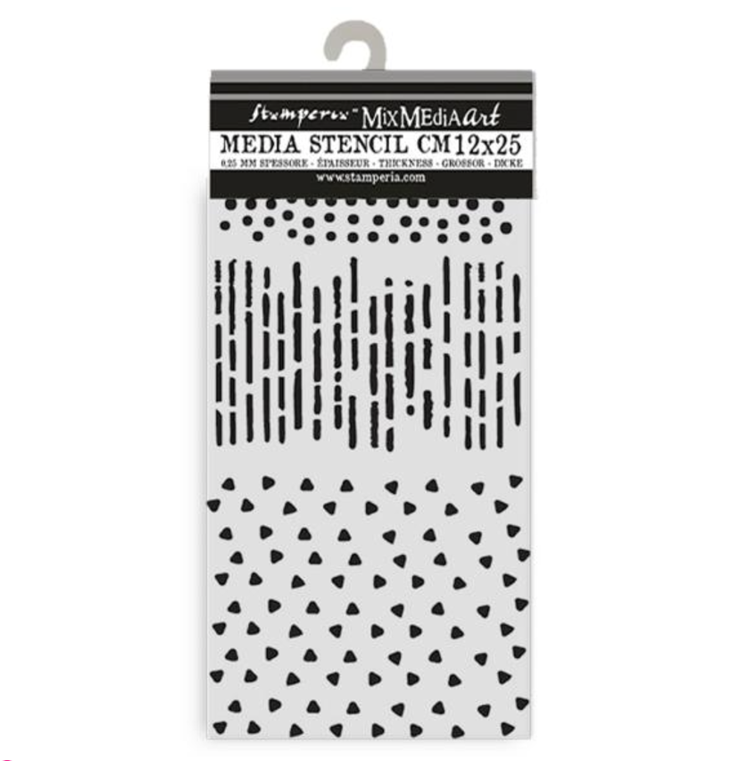 Stencil - Dewdrops -  Patterns - Create Happiness -  Stamperia