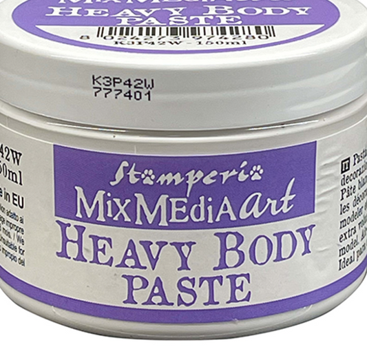 Heavy Body Paste - White - Stamperia