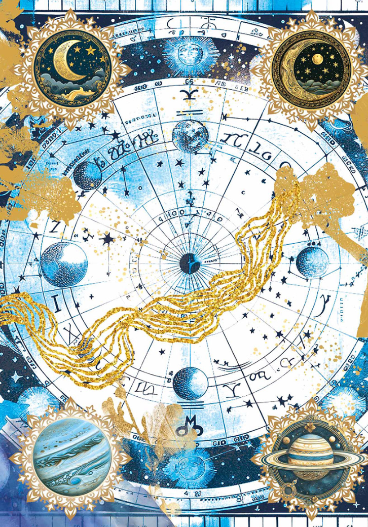 Vellum Paper A4 - Celestial - 6/Pkg - Ciao Bella