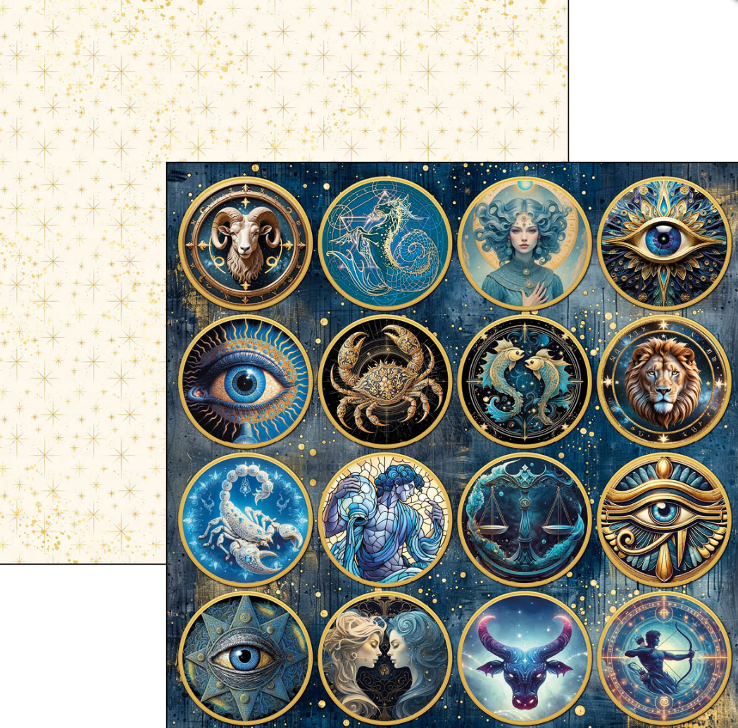 12x12 - Celestial - Paper Pad 12/Pkg - Double Sided Paper - Ciao Bella