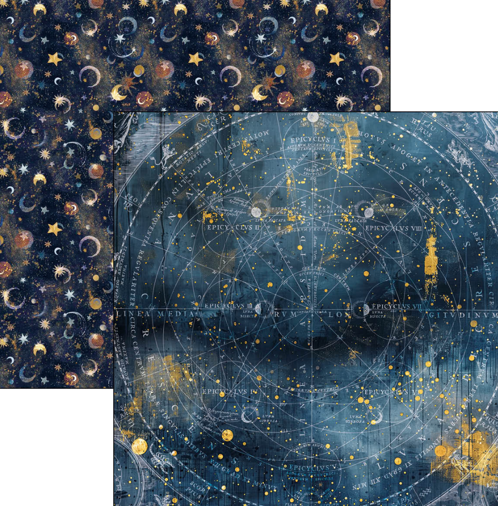 12x12 - Celestial - Paper Pad 12/Pkg - Double Sided Paper - Ciao Bella