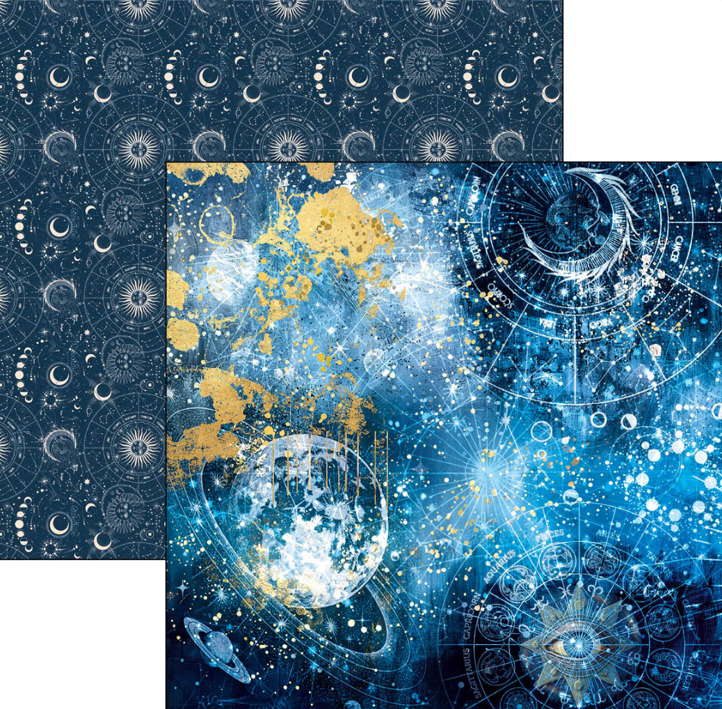 12x12 - Celestial - Paper Pad 12/Pkg - Double Sided Paper - Ciao Bella