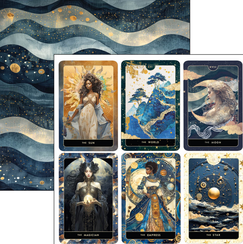 8x8 - Celestial - Paper Pad 12/Pkg - Double Sided Paper - Ciao Bella