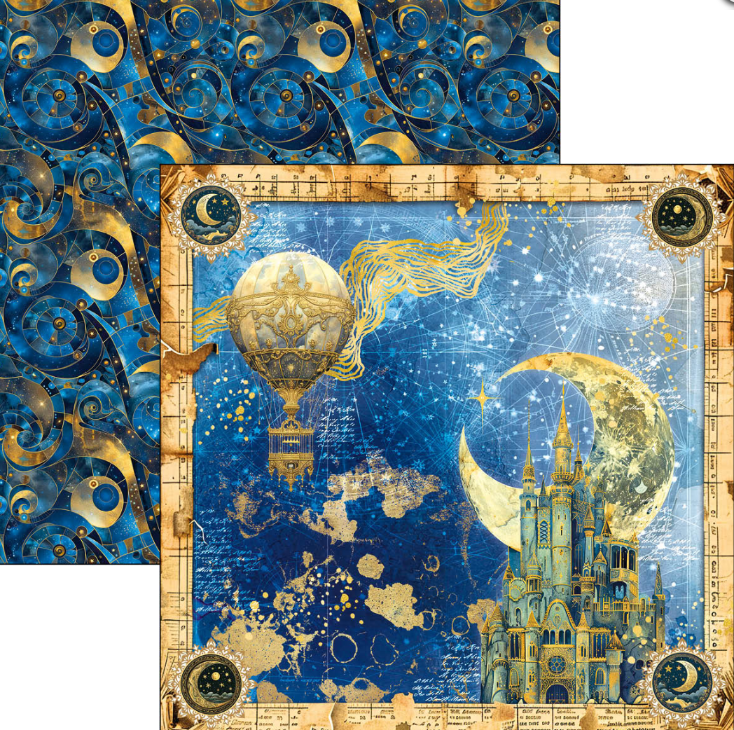 12x12 - Celestial - Pattern Pad 8/Pkg - Double Sided Paper - Ciao Bella