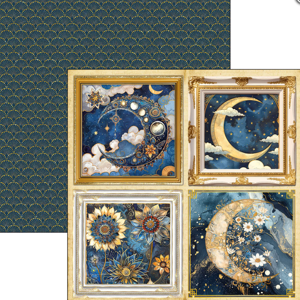 12x12 - Celestial - Pattern Pad 8/Pkg - Double Sided Paper - Ciao Bella