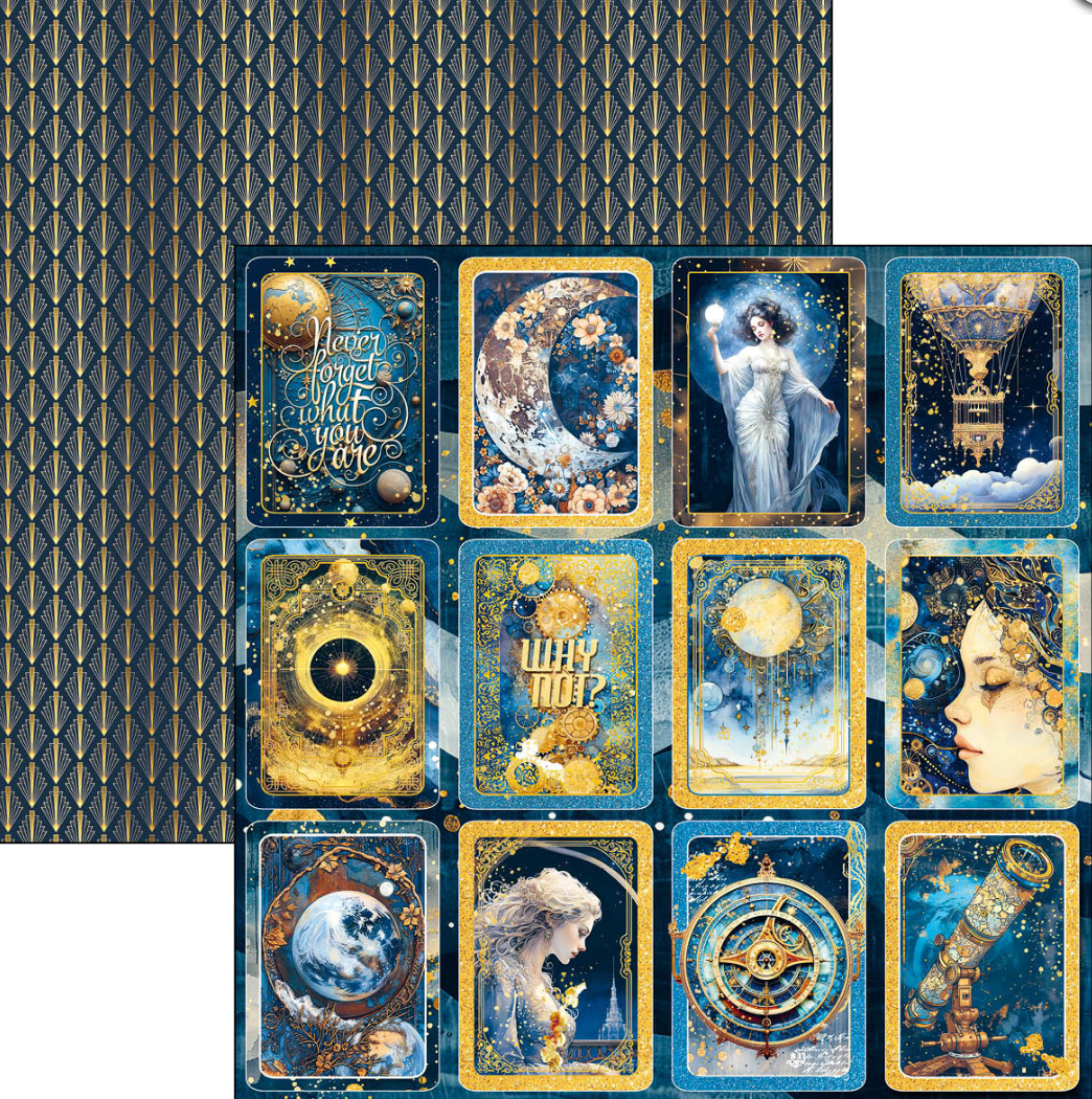 12x12 - Celestial - Pattern Pad 8/Pkg - Double Sided Paper - Ciao Bella