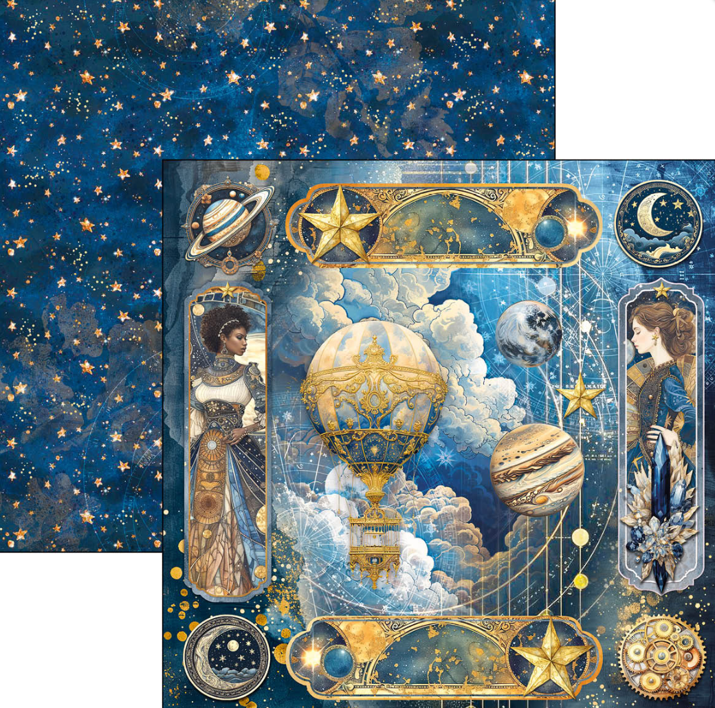 12x12 - Celestial - Pattern Pad 8/Pkg - Double Sided Paper - Ciao Bella