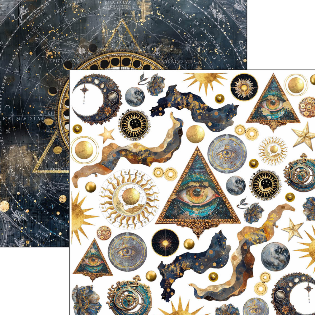 6x6 - Celestial - Fussy Cut Pad 24/Pkg - Double Sided Paper - Ciao Bella