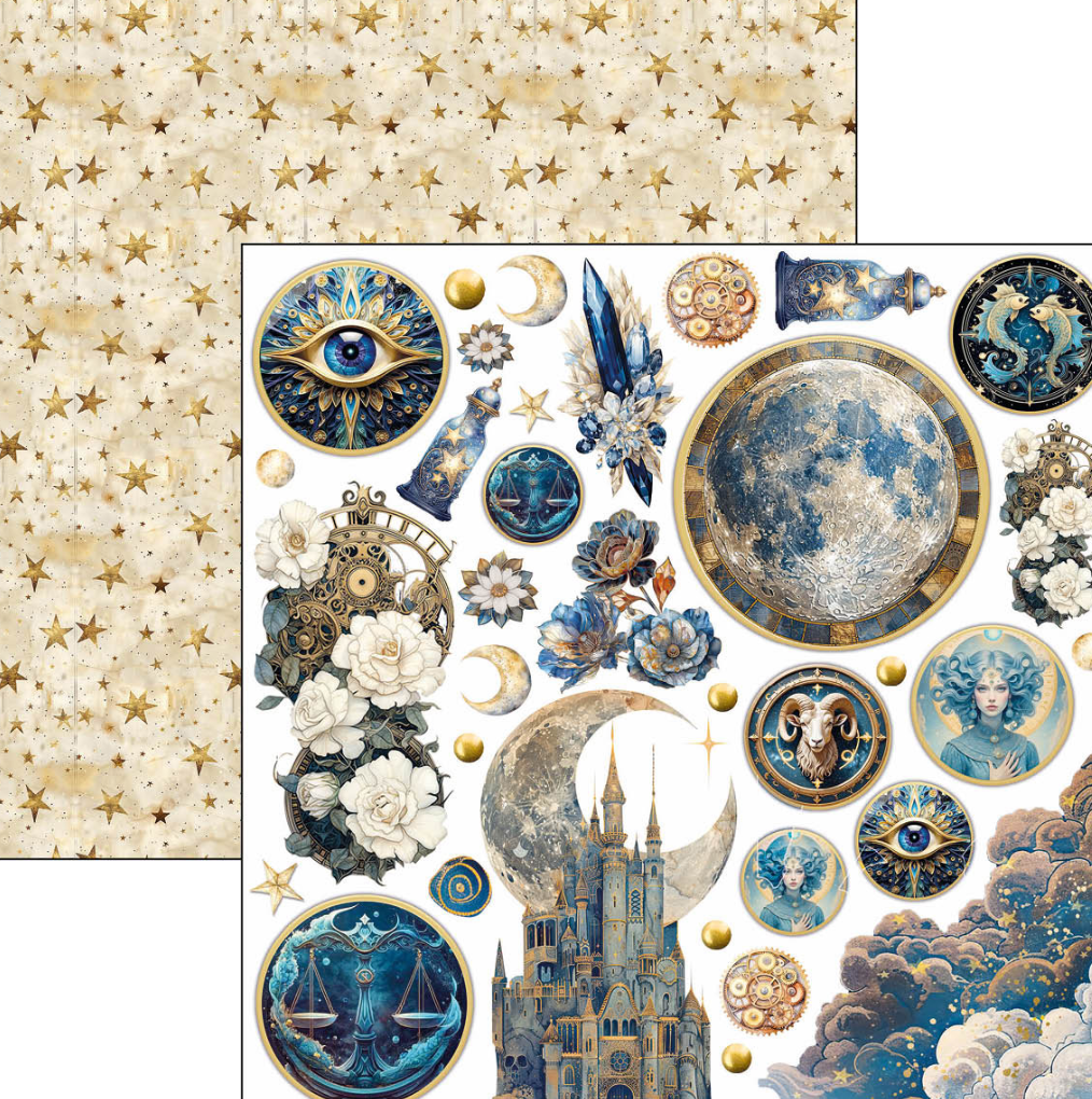 6x6 - Celestial - Fussy Cut Pad 24/Pkg - Double Sided Paper - Ciao Bella