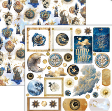 6x6 - Celestial - Fussy Cut Pad 24/Pkg - Double Sided Paper - Ciao Bella