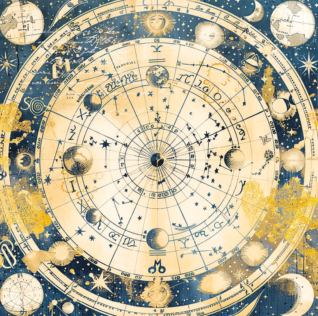 6x6 - Celestial - Vellum Celestial - Cut 6"x6" 6/Pkg - Ciao Bella