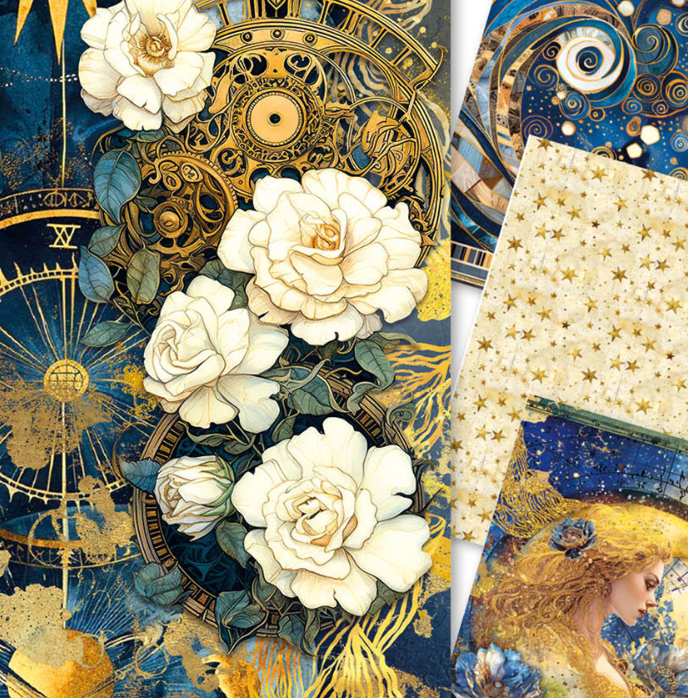 Rice Paper Mixed A4  - Celestial - 4/Pkg - Ciao Bella