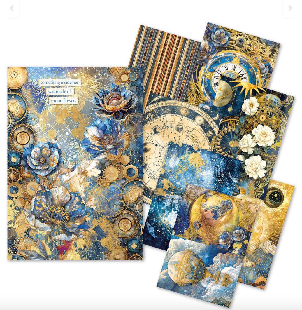 Rice Paper Mixed A5  - Celestial 8/Pkg - Ciao Bella