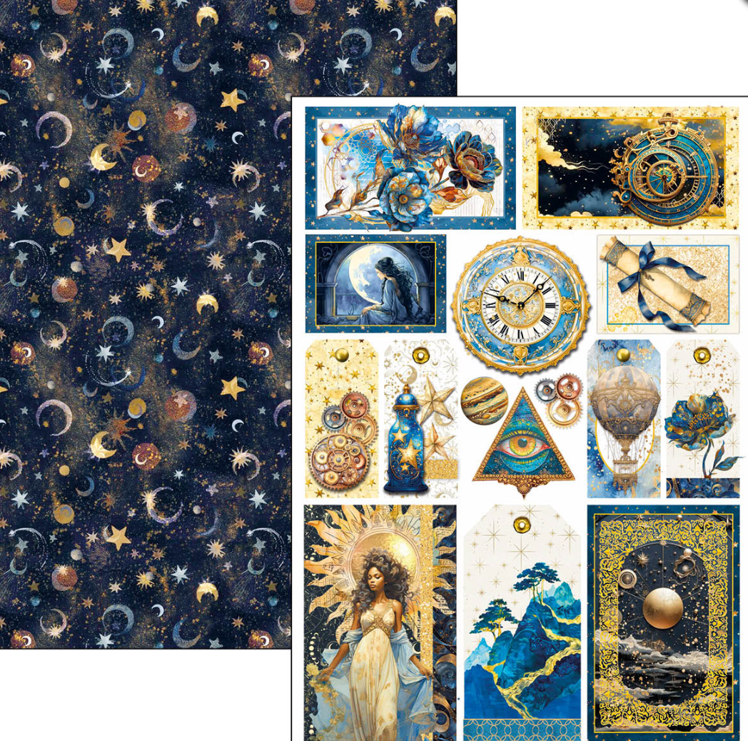 Creative Pad A4 - Celestial 9/Pkg - Double Sided Paper - Ciao Bella