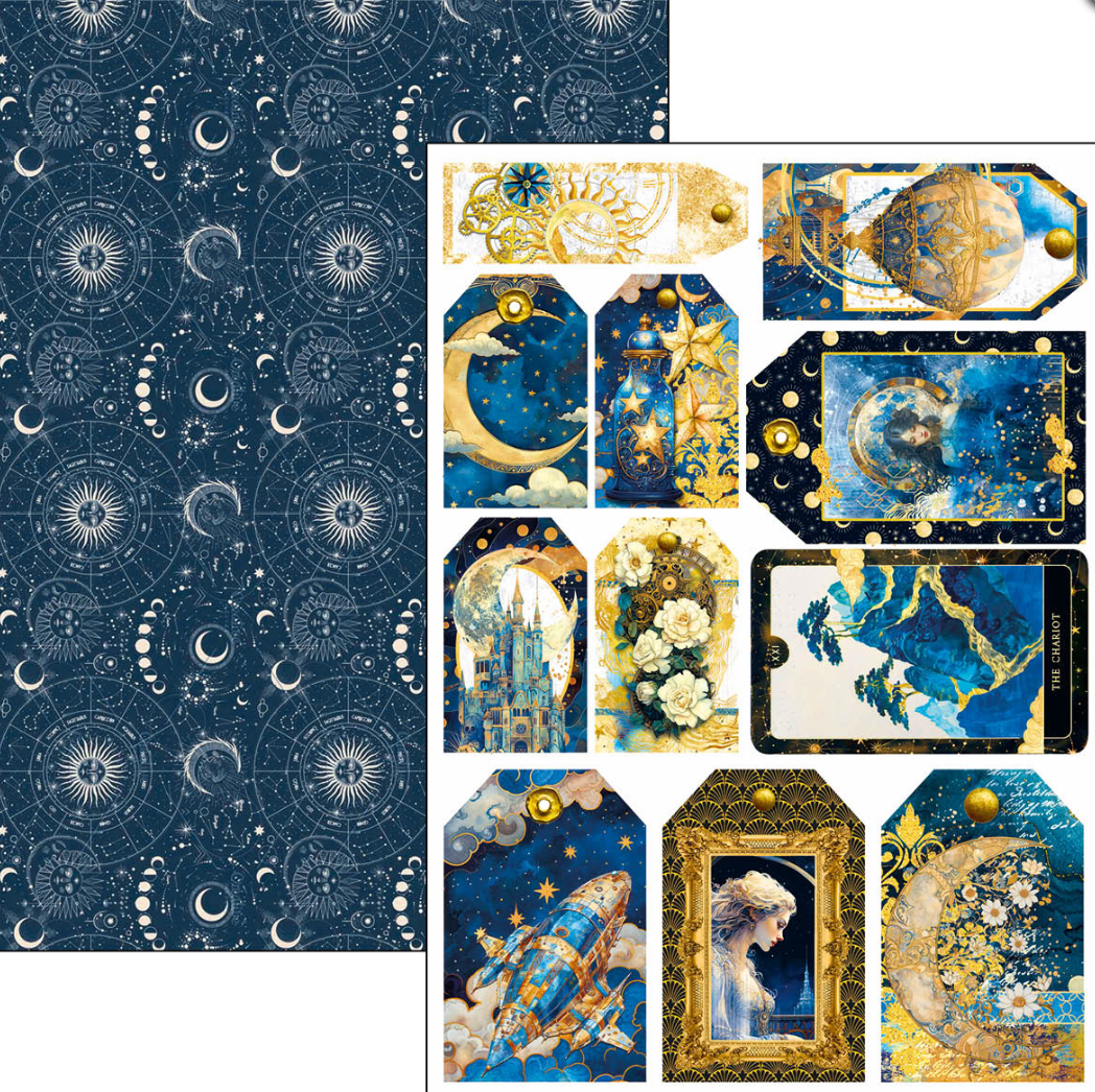 Creative Pad A4 - Celestial 9/Pkg - Double Sided Paper - Ciao Bella