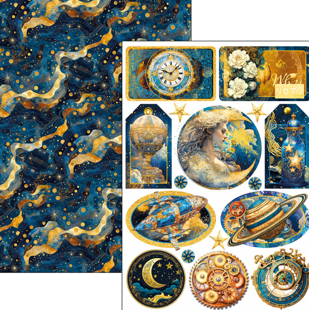 Creative Pad A4 - Celestial 9/Pkg - Double Sided Paper - Ciao Bella