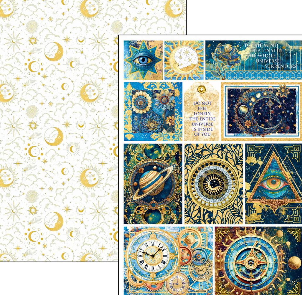 Creative Pad A4 - Celestial 9/Pkg - Double Sided Paper - Ciao Bella