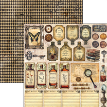 12x12 Paper Pad - Cabinet of Curiosities - Double Sided Paper - 12/Pkg - Ciao Bella