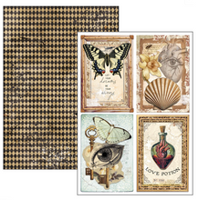 Creative Pad A4 - Cabinet of Curiosities - Double Sided Paper - 9/Pkg- Ciao Bella