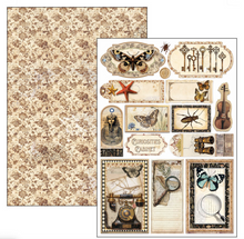 Creative Pad A4 - Cabinet of Curiosities - Double Sided Paper - 9/Pkg- Ciao Bella