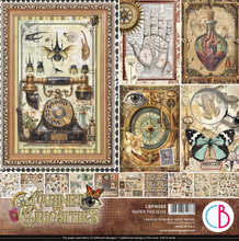 12x12 Paper Pad - Cabinet of Curiosities - Double Sided Paper - 12/Pkg - Ciao Bella