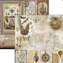 12x12 Paper Pad - Cabinet of Curiosities - Double Sided Paper - 12/Pkg - Ciao Bella