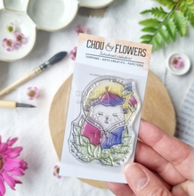 Clear Stamp - A8 - Zen Doudou  - Chou and Flowers
