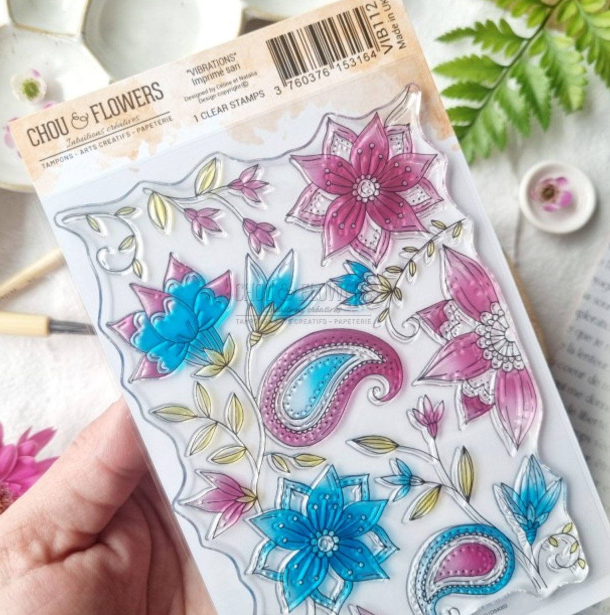 Clear Stamp - A6 - Print - Chou and Flowers