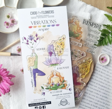 Clear Stamp - BREATHES - Chou and Flowers