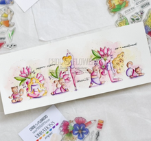 Clear Stamp - BREATHES - Chou and Flowers