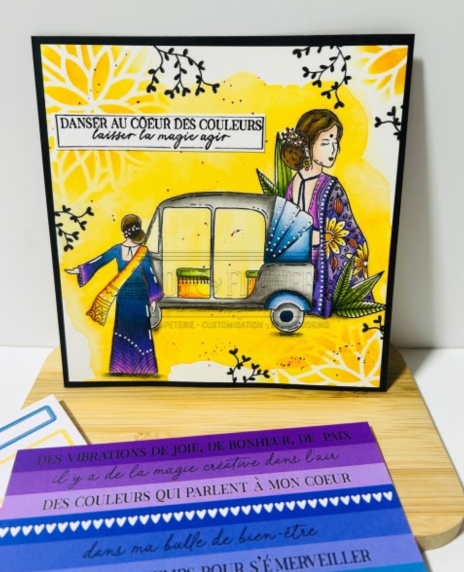 Stencil - KALEIDOSCOPE - Chou and Flowers