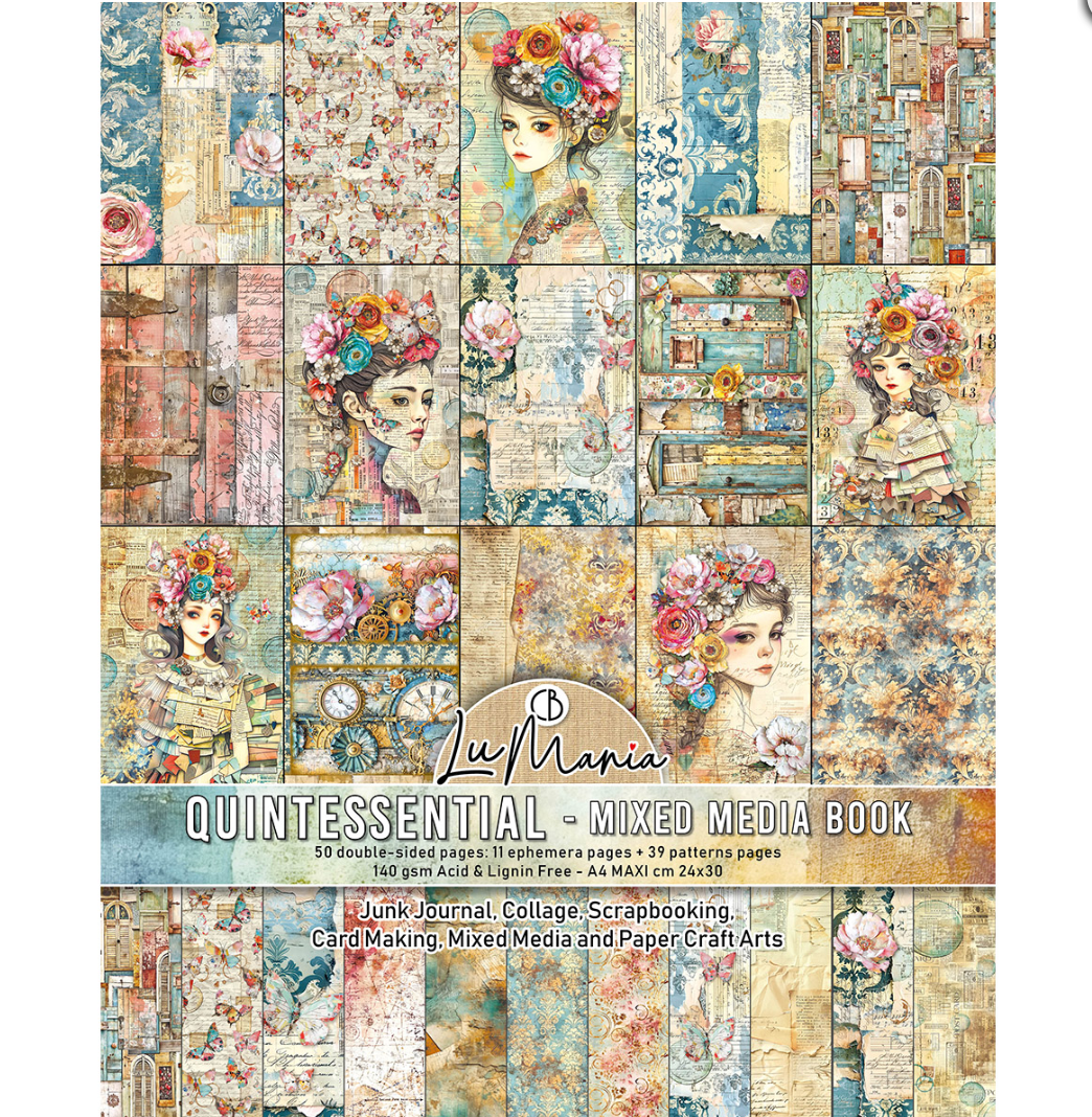A4 Maxi Mixed Media Book - Quintessential - 50 Double Pages - Ciao Bella