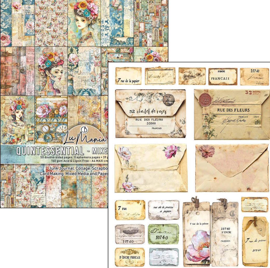 A4 Maxi Mixed Media Book - Quintessential - 50 Double Pages - Ciao Bella