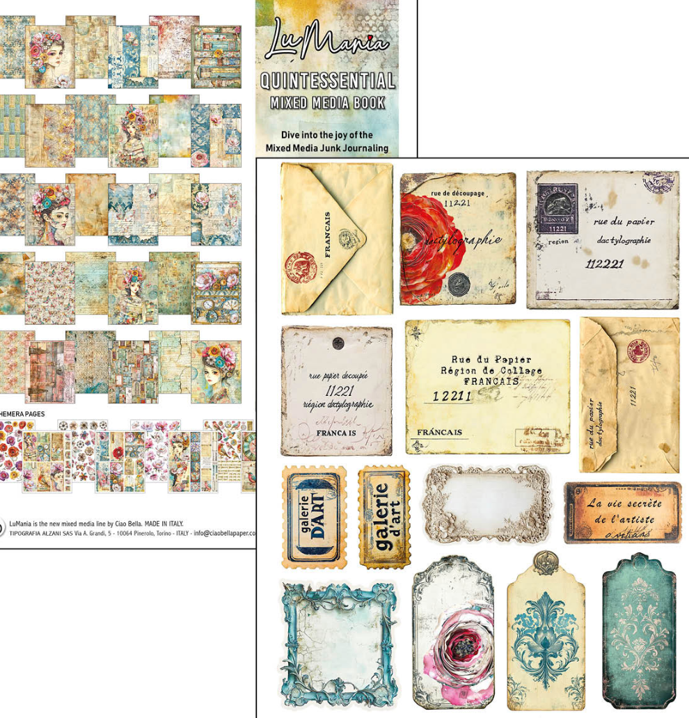 A4 Maxi Mixed Media Book - Quintessential - 50 Double Pages - Ciao Bella