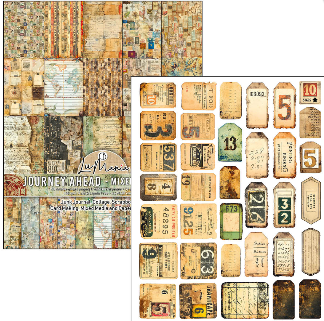 A4 Maxi Mixed Media Book - Journey Ahead - 50 Double Pages - Ciao Bella