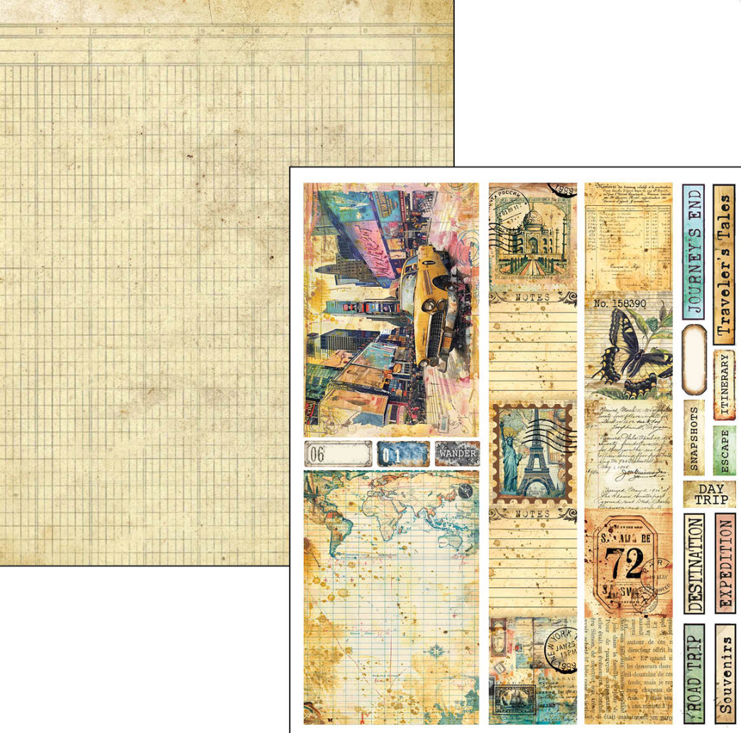 A4 Maxi Mixed Media Book - Journey Ahead - 50 Double Pages - Ciao Bella