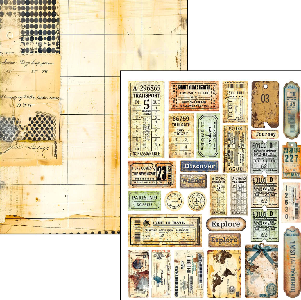 A4 Maxi Mixed Media Book - Journey Ahead - 50 Double Pages - Ciao Bella