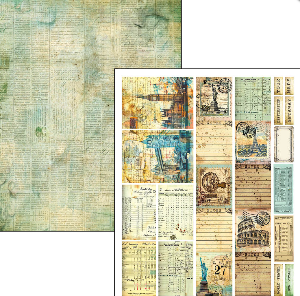 A4 Maxi Mixed Media Book - Journey Ahead - 50 Double Pages - Ciao Bella