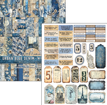 A4 Maxi Mixed Media Book - Urban Blue Denim - 50 Double Pages - Ciao Bella