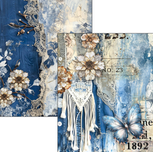 A4 Maxi Mixed Media Book - Urban Blue Denim - 50 Double Pages - Ciao Bella