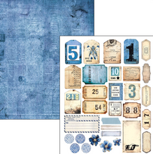 A4 Maxi Mixed Media Book - Urban Blue Denim - 50 Double Pages - Ciao Bella