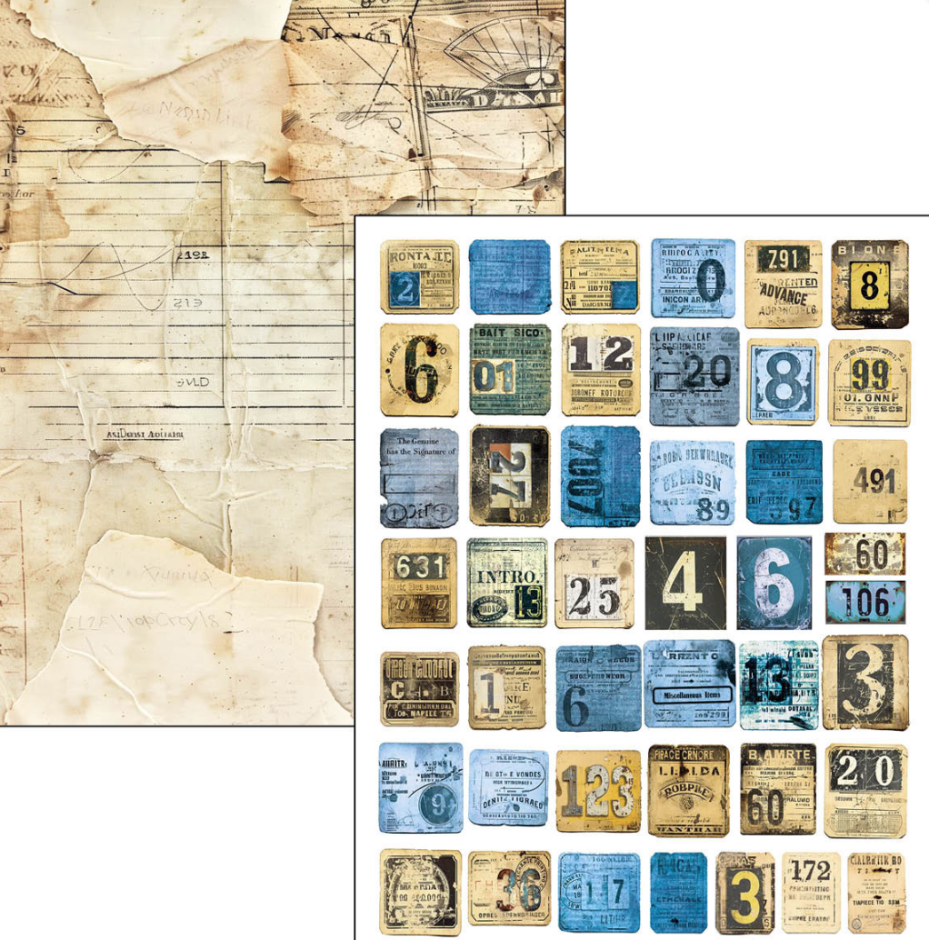 A4 Maxi Mixed Media Book - Urban Blue Denim - 50 Double Pages - Ciao Bella