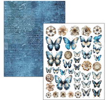 A4 Maxi Mixed Media Book - Urban Blue Denim - 50 Double Pages - Ciao Bella