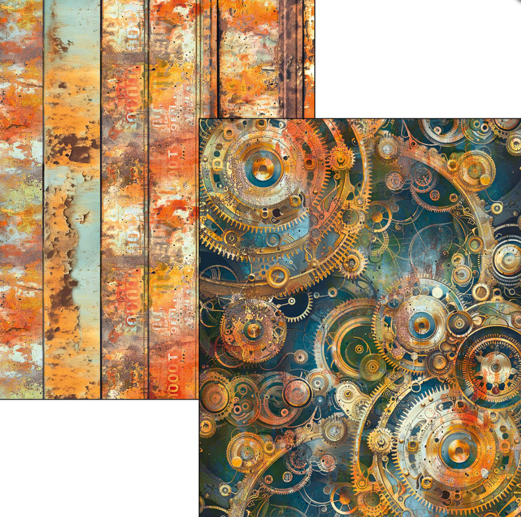 A4 Maxi Mixed Media Book - Past Time - 50 Double Pages - Ciao Bella