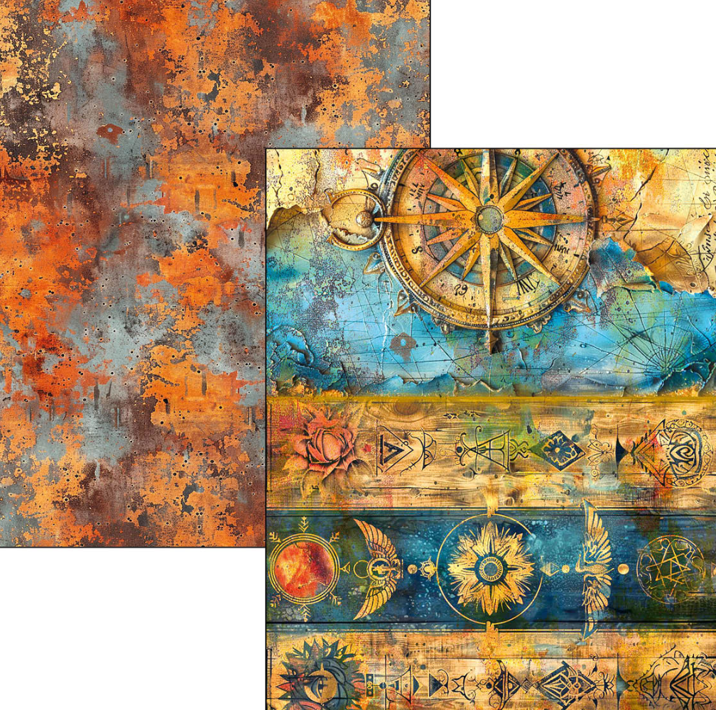 A4 Maxi Mixed Media Book - Past Time - 50 Double Pages - Ciao Bella