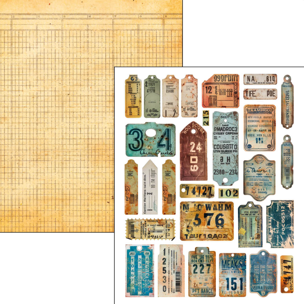 A4 Maxi Mixed Media Book - Past Time - 50 Double Pages - Ciao Bella