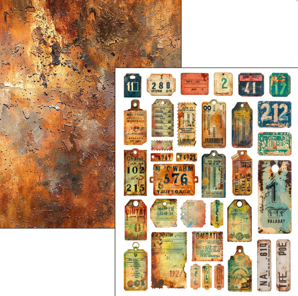 A4 Maxi Mixed Media Book - Past Time - 50 Double Pages - Ciao Bella